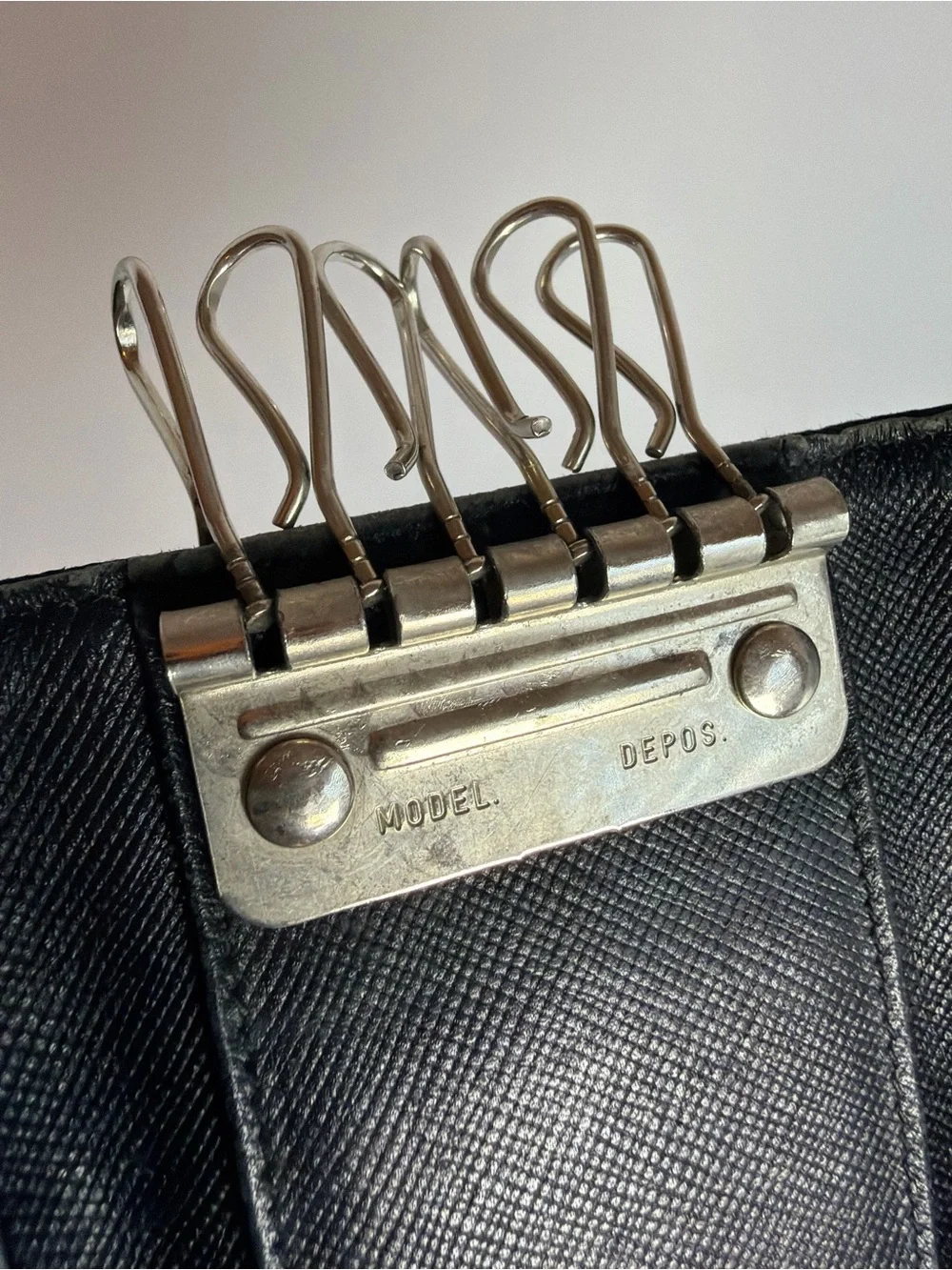 Prada Black Nylon Keyholder